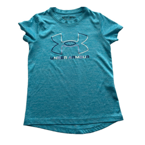 4/20$ Under Armour Girls blue shirt/tee size S